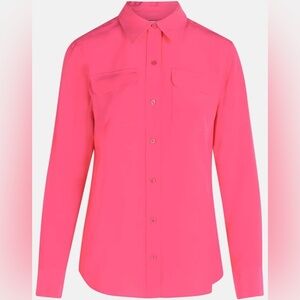 EQUIPMENT Magenta Pink Silk Button Down Shirt